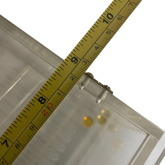 VTG Clear Acrylic Cigar Humidor 10x9x6 Professional Humidifer Tobacco Divider - Picture 8 of 9